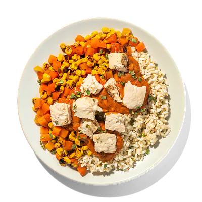 Red Pepper Chicken with Rice: Main product image