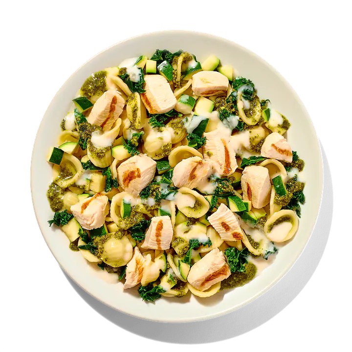 Basil Chicken with Zucchini and Orecchiette - Master